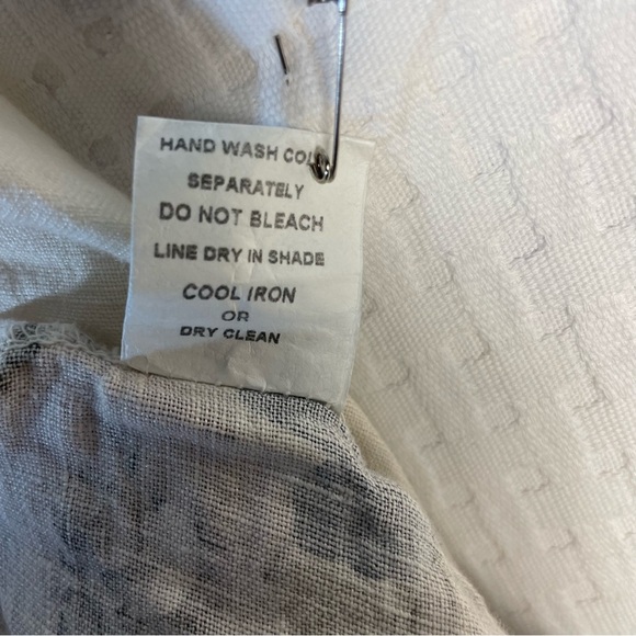 Francesca Bettini OS One Size 100% Linen Open Vest Kimono Beige Floral Crochet - Picture 5 of 7